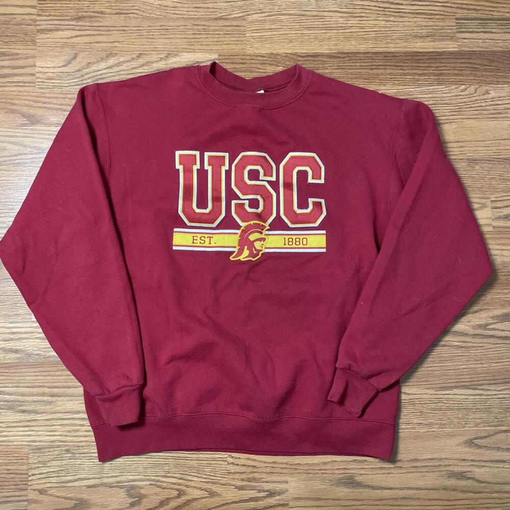 USC Trojans Champion High Motor Pullover Sweatshirt - Size Large